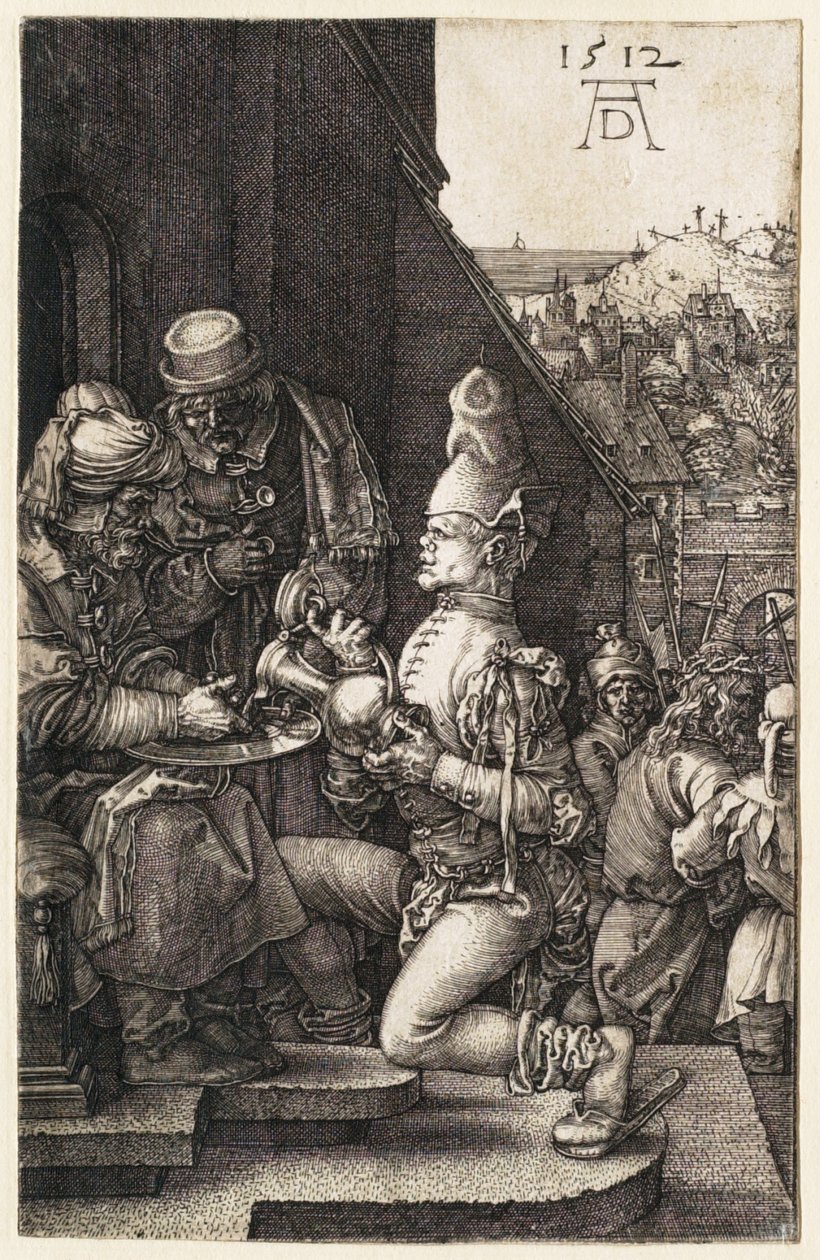 A Paixão: Pilatos lava as mãos de Albrecht Dürer