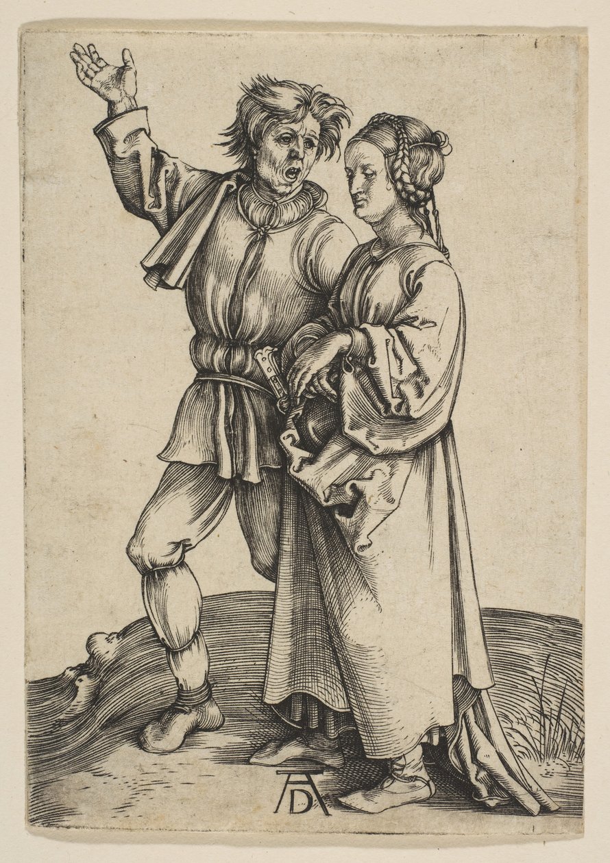 O camponês e sua esposa, ca. 1497 de Albrecht Dürer