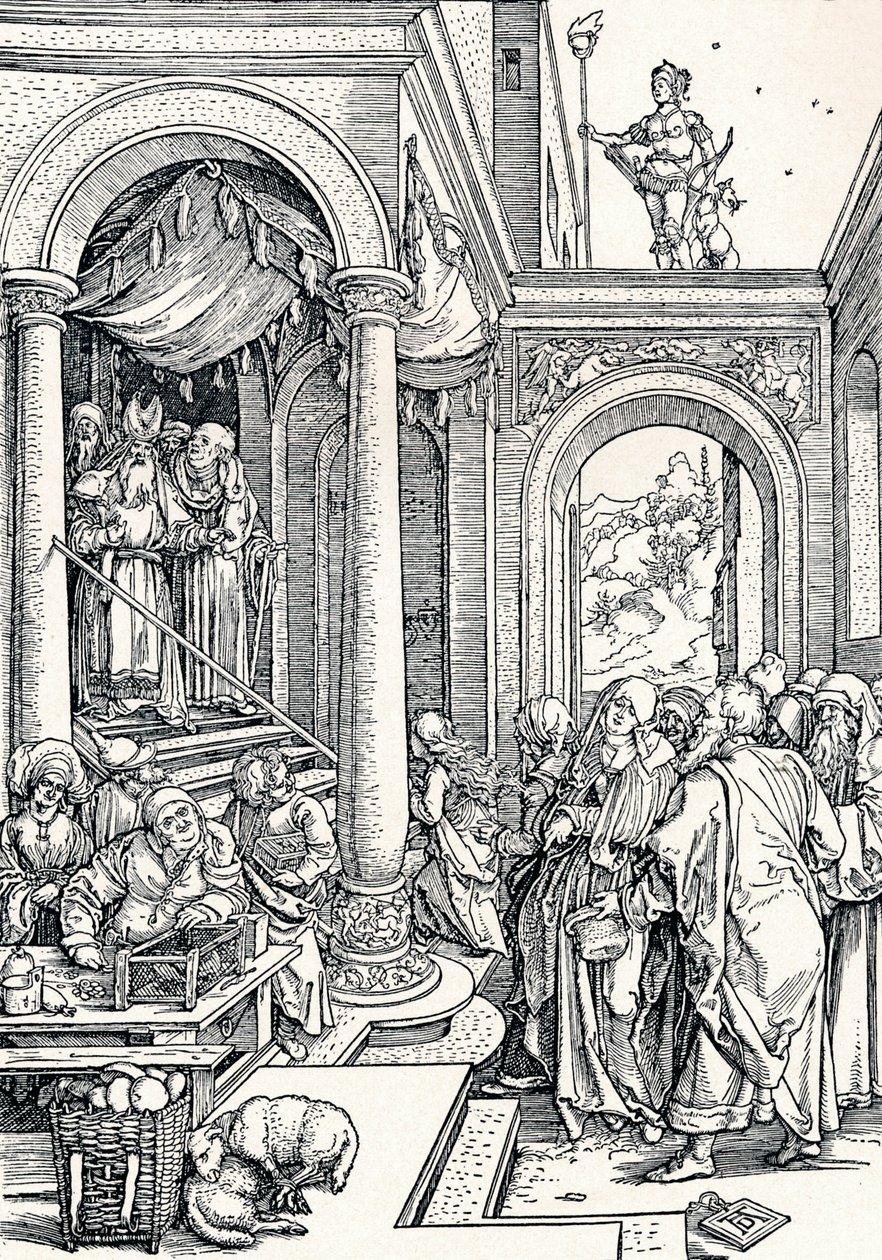 A Apresentação da Virgem no Templo, 1506 1906 de Albrecht Dürer