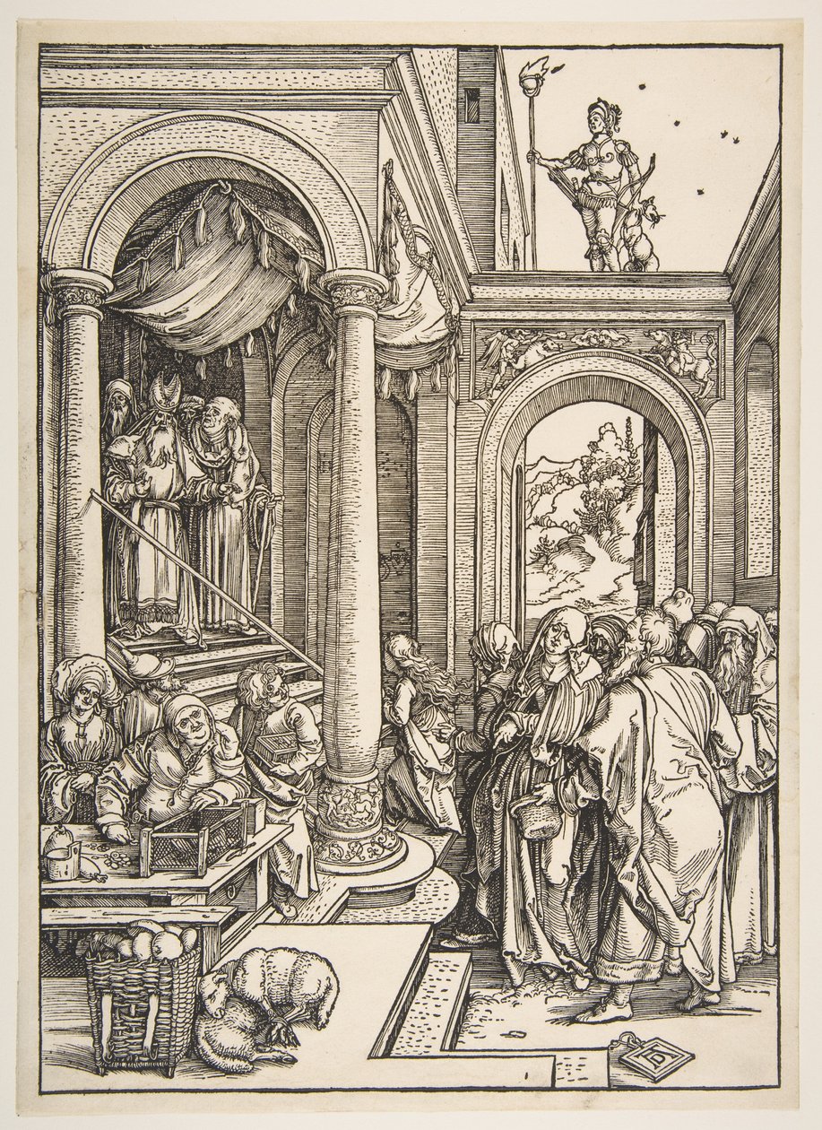 A Apresentação da Virgem no Templo, de "A Vida da Virgem" de Albrecht Dürer