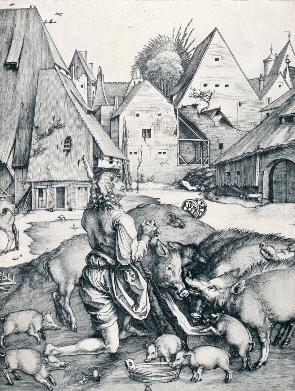 O Filho Pródigo, 1495 1906 de Albrecht Dürer