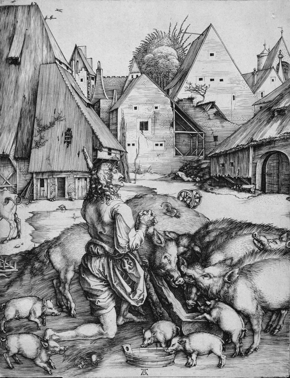O Filho Pródigo entre os Porcos de Albrecht Dürer