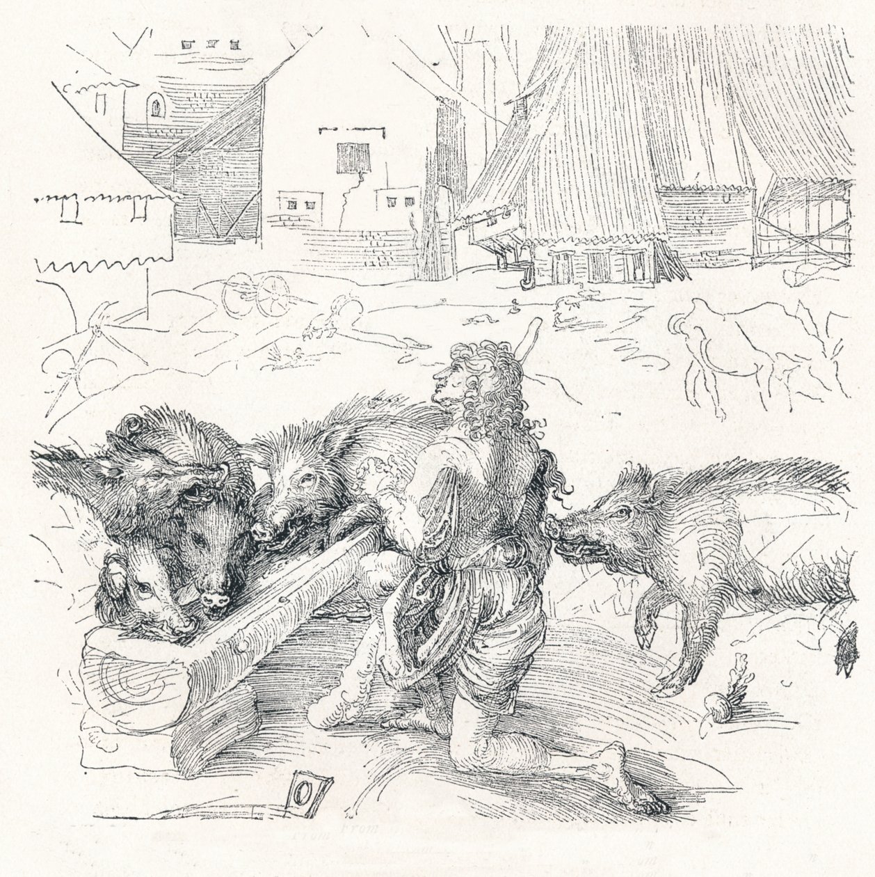 O Filho Pródigo, c1497, 1906 de Albrecht Dürer