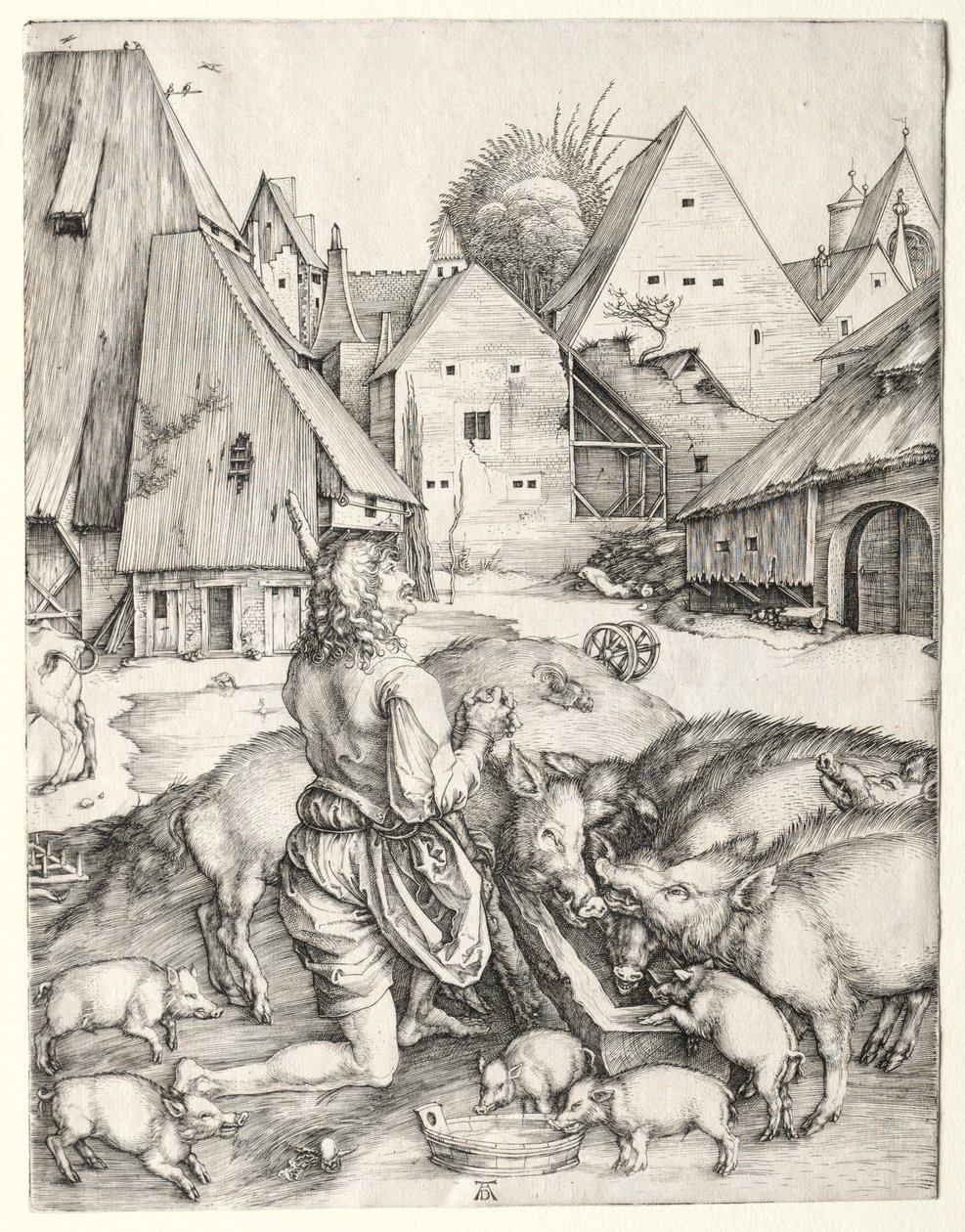 O Filho Pródigo, c. 1496 de Albrecht Dürer