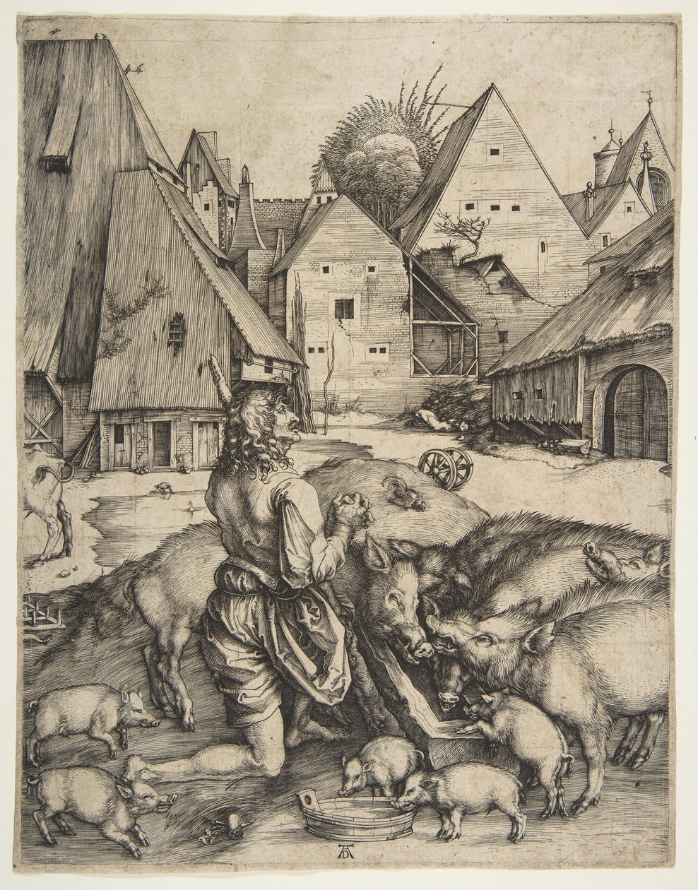 O Filho Pródigo, ca. 1496 de Albrecht Dürer