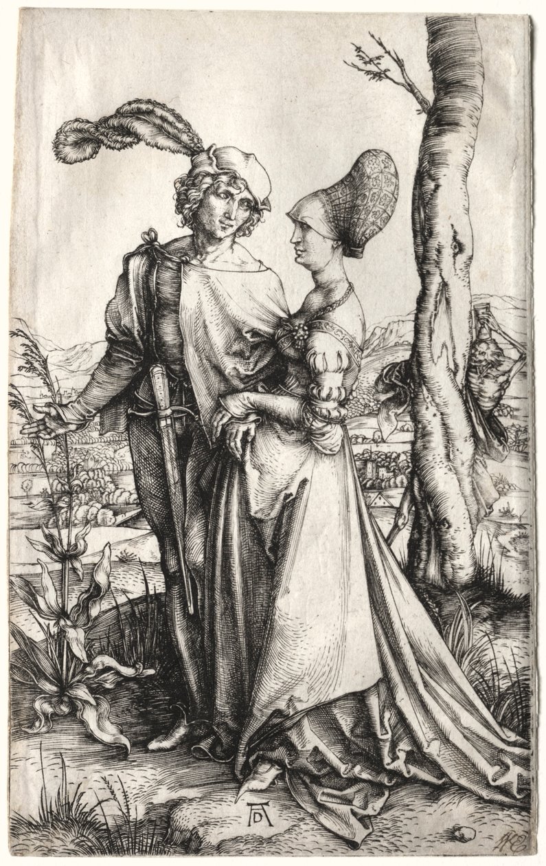 O passeio, c. 1497 de Albrecht Dürer