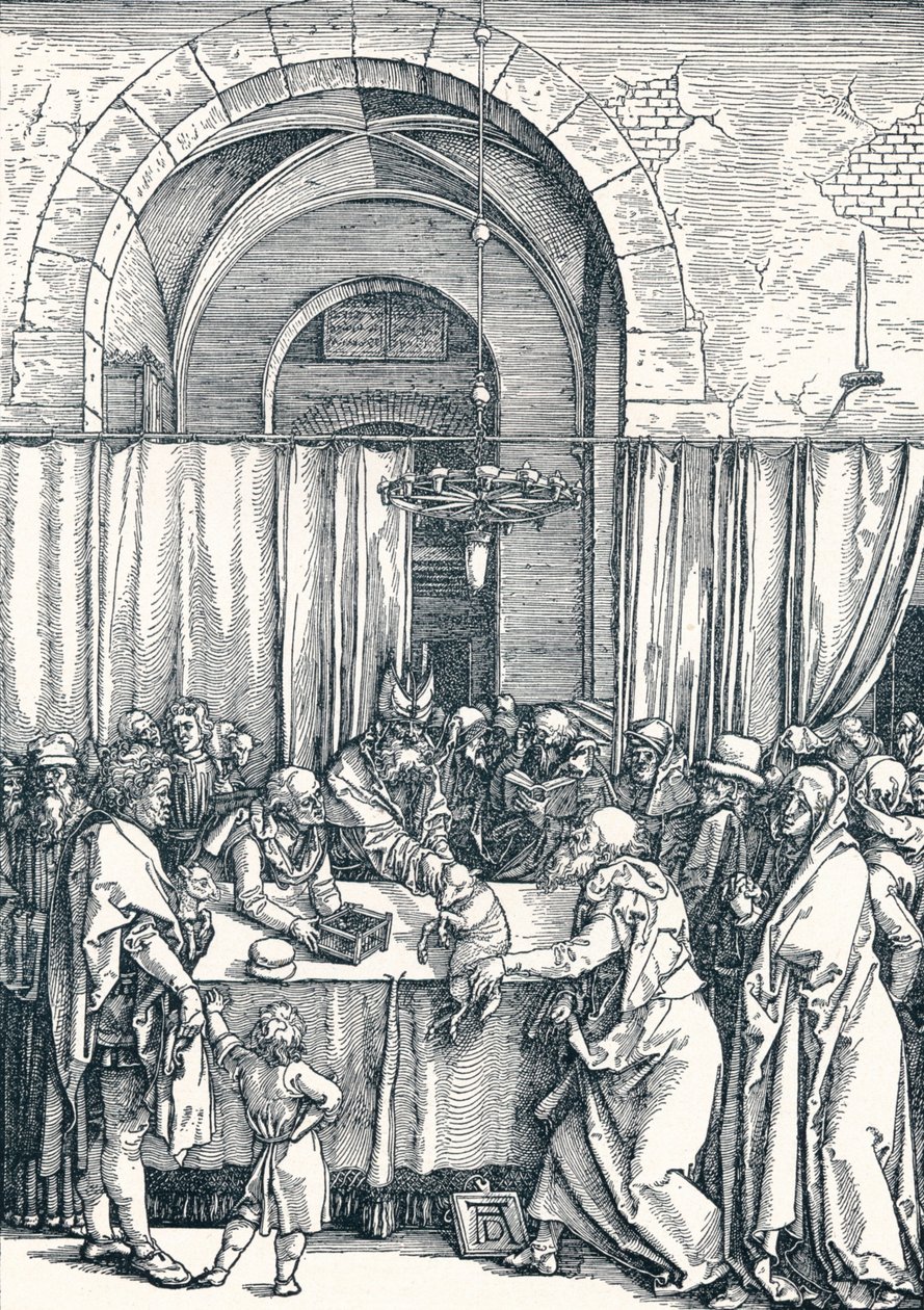 A rejeição da oferta de Joachims, 1506 1906 de Albrecht Dürer