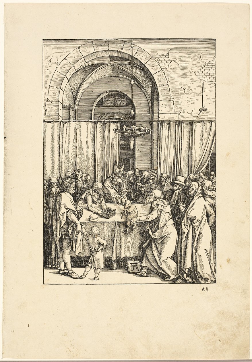 A rejeição da oferta de Joaquim, de A Vida da Virgem de Albrecht Dürer