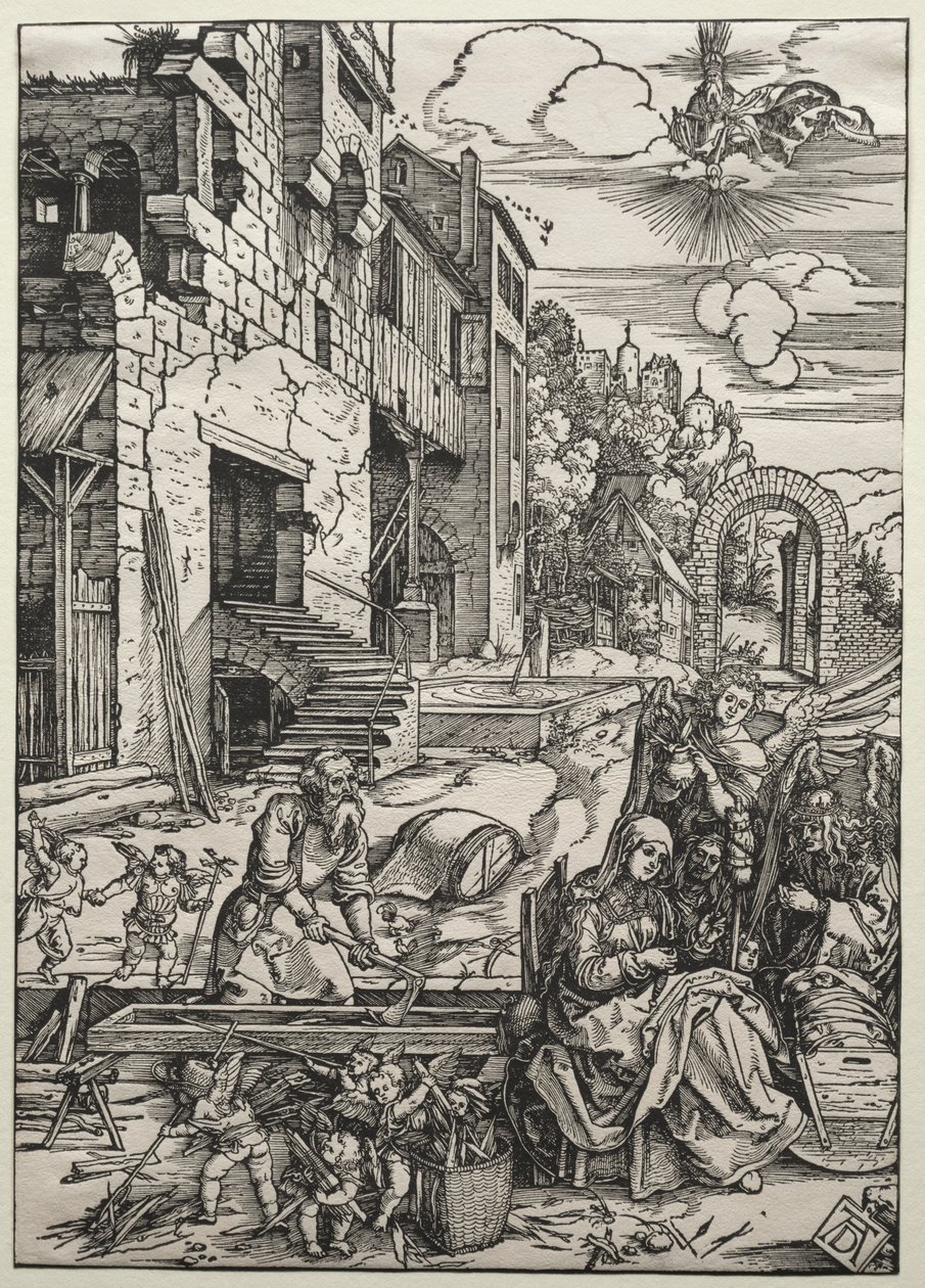 O repouso no Egito, c. 1501-1502. de Albrecht Dürer