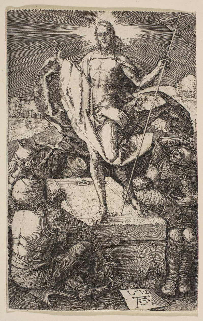 A ressurreição, de The Passion, 1512. de Albrecht Dürer