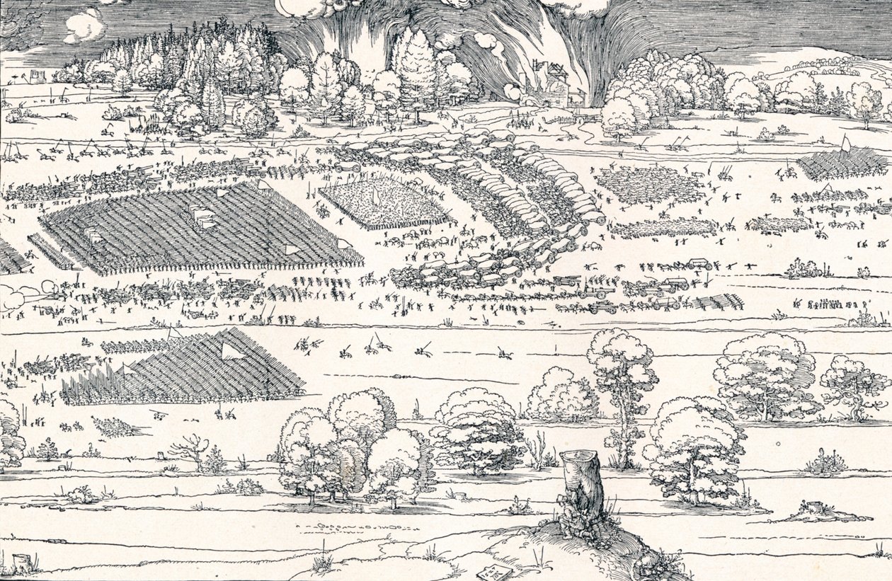 O cerco de uma fortaleza II, 1527 1906 de Albrecht Dürer