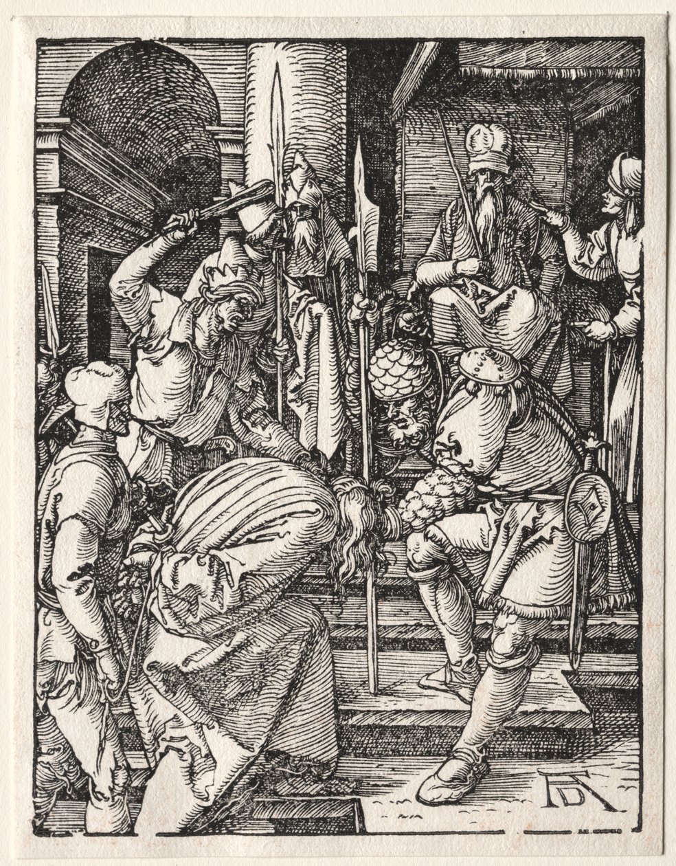 A Pequena Paixão: Cristo Antes de Anás de Albrecht Dürer