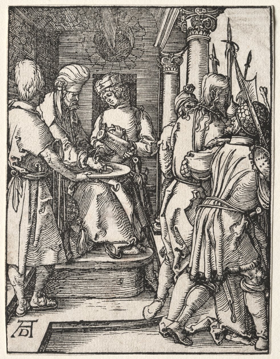 A pequena paixão: Pilatos lavando as mãos de Albrecht Dürer