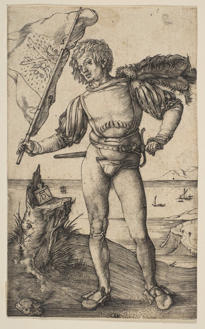 O porta-estandarte, ca. 1501. de Albrecht Dürer