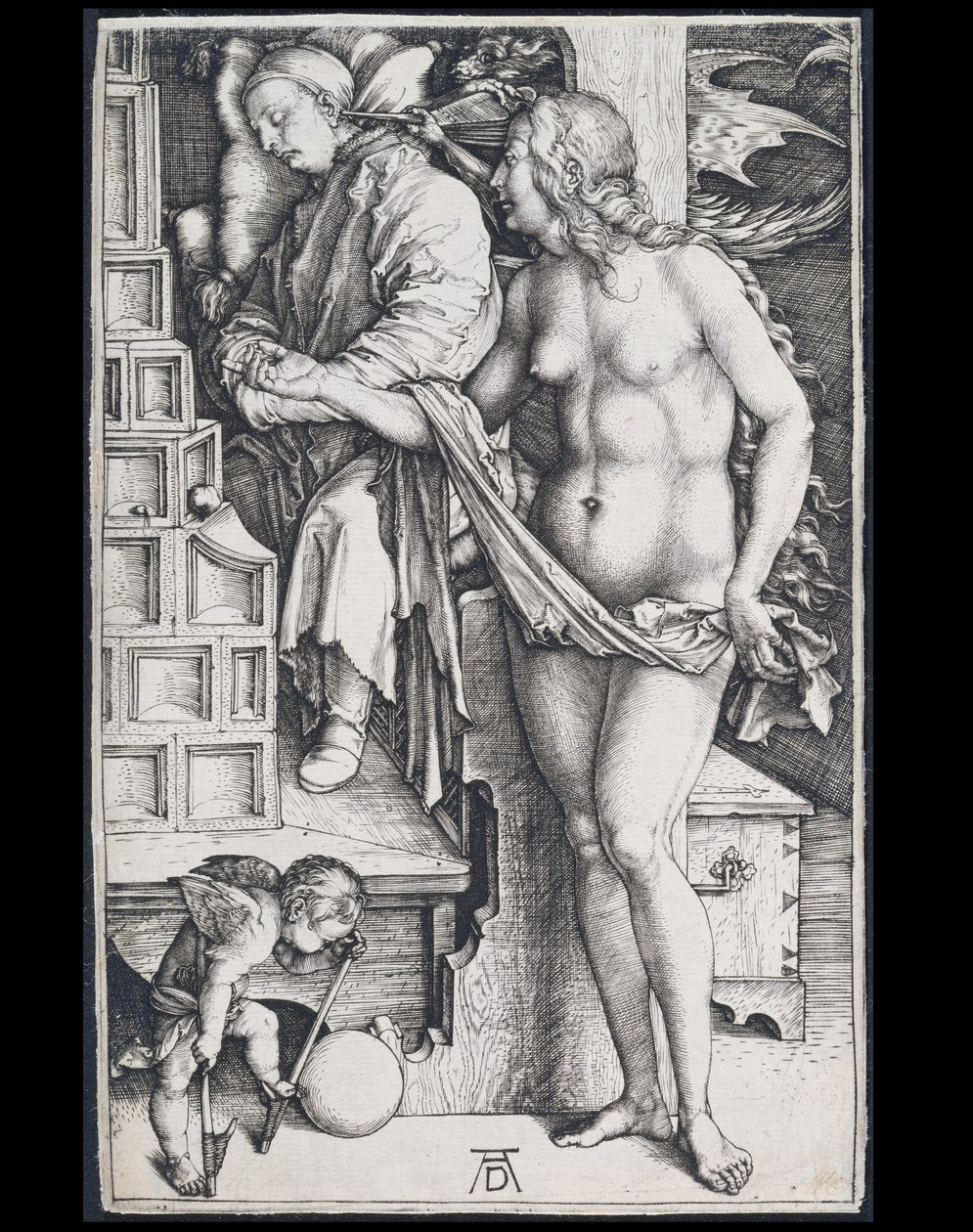 A Tentação do Ocioso (O Sonho do Médico) de Albrecht Dürer