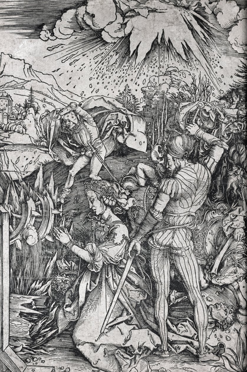A tortura de Santa Catarina de Alexandria de Albrecht Dürer