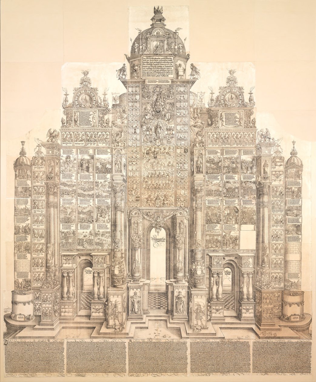 O Arco do Triunfo do Imperador Maximiliano I de Albrecht Dürer