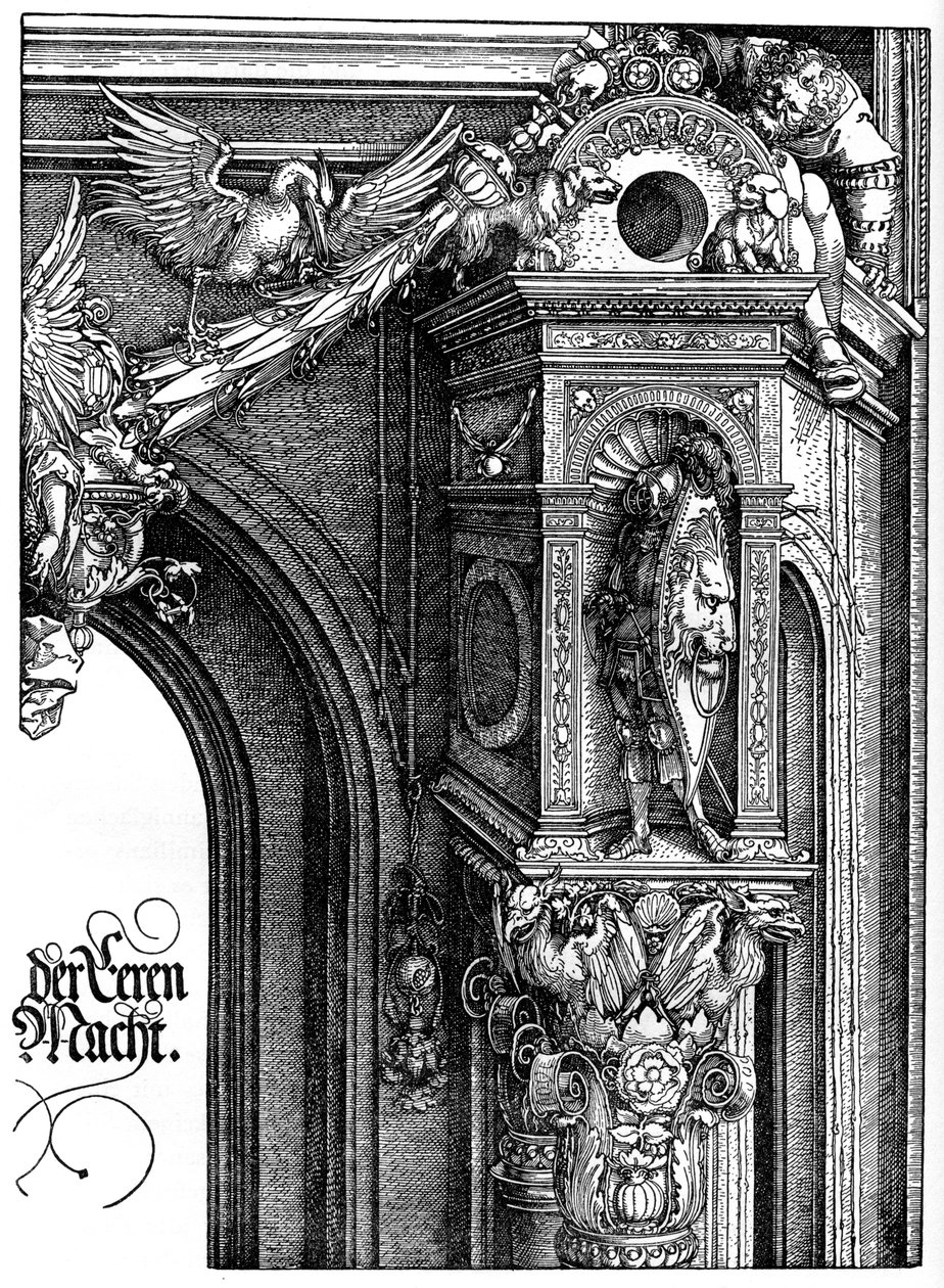 Arco do Triunfo do Imperador Maximiliano I, 1515, 1936 de Albrecht Dürer