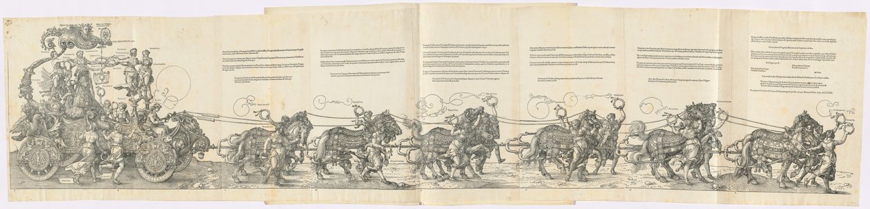 A Carruagem Triunfal de Maximiliano I (O Grande Carro Triunfal) de Albrecht Dürer