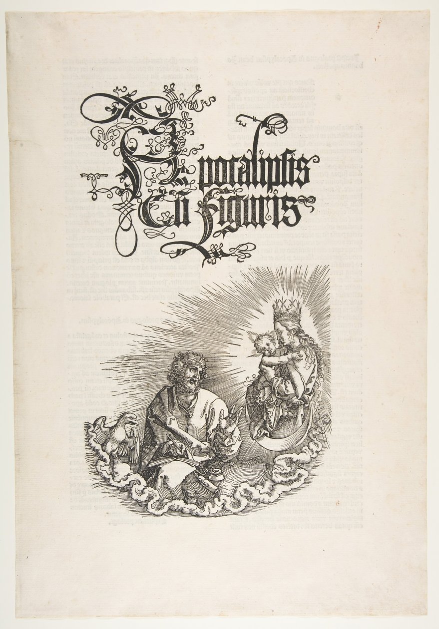 A Virgem Aparecendo a São João, de The Apocalypse.n.d. de Albrecht Dürer