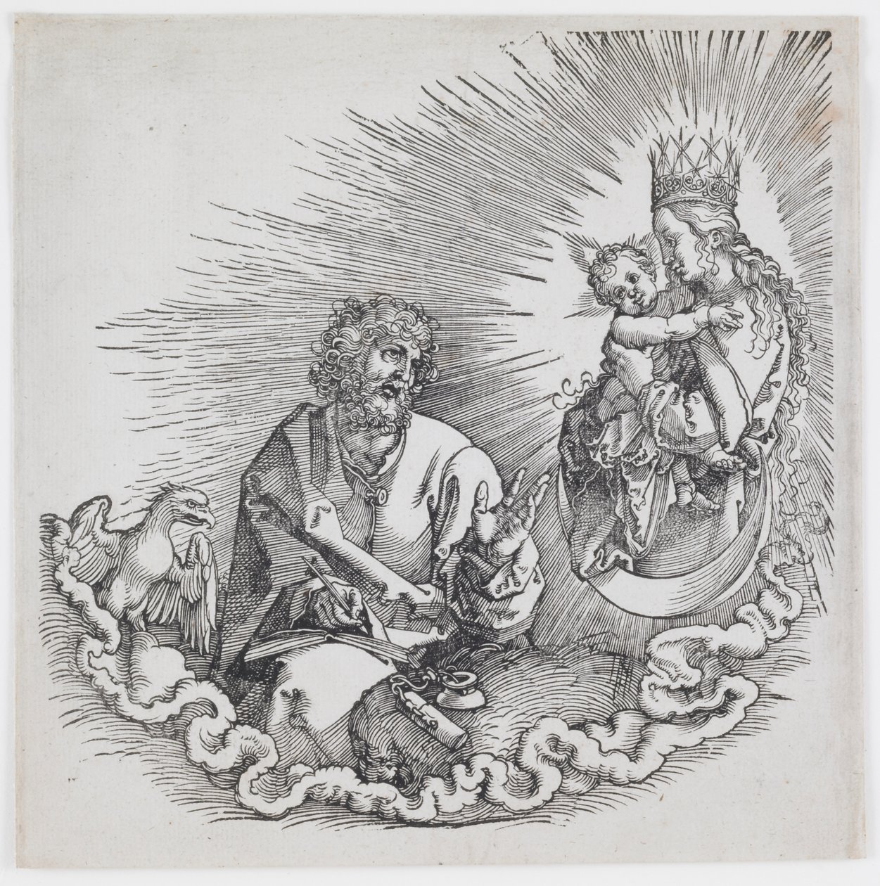A Virgem Aparecendo a São João, da edição de 1511 de “O Apocalipse” de Albrecht Dürer