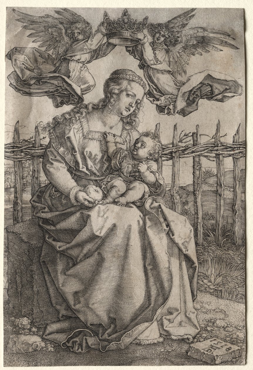 A Virgem Coroada por Dois Anjos de Albrecht Dürer