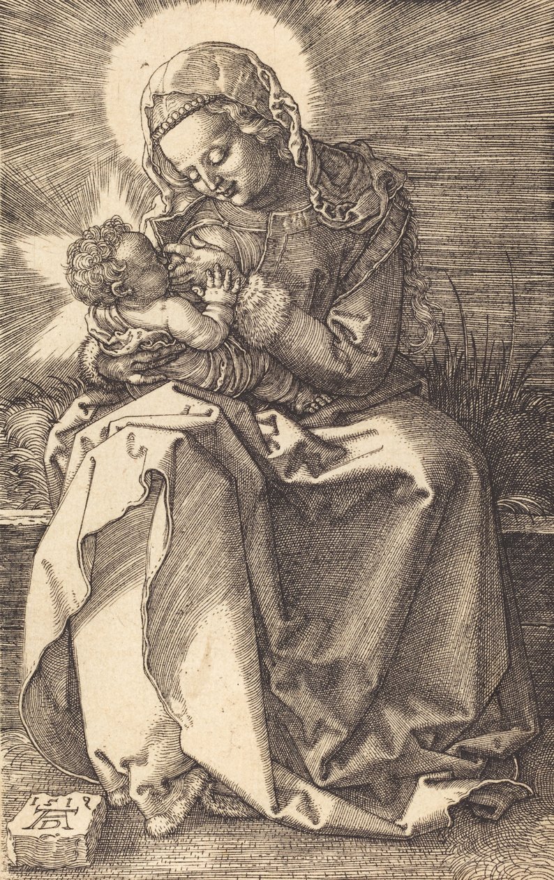 A Virgem Amamentando o Menino, 1519. de Albrecht Dürer