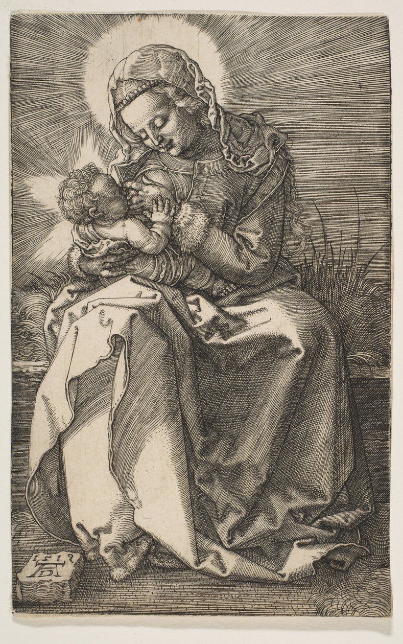 A Virgem Amamentando o Menino Jesus, 1519. de Albrecht Dürer