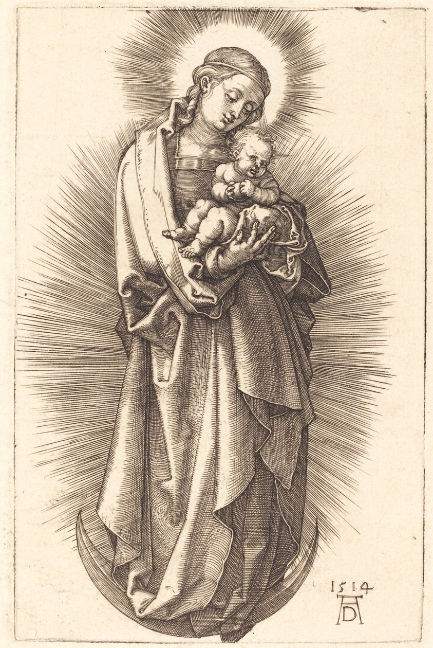 A Virgem e o Menino no Crescente com Diadema de Albrecht Dürer