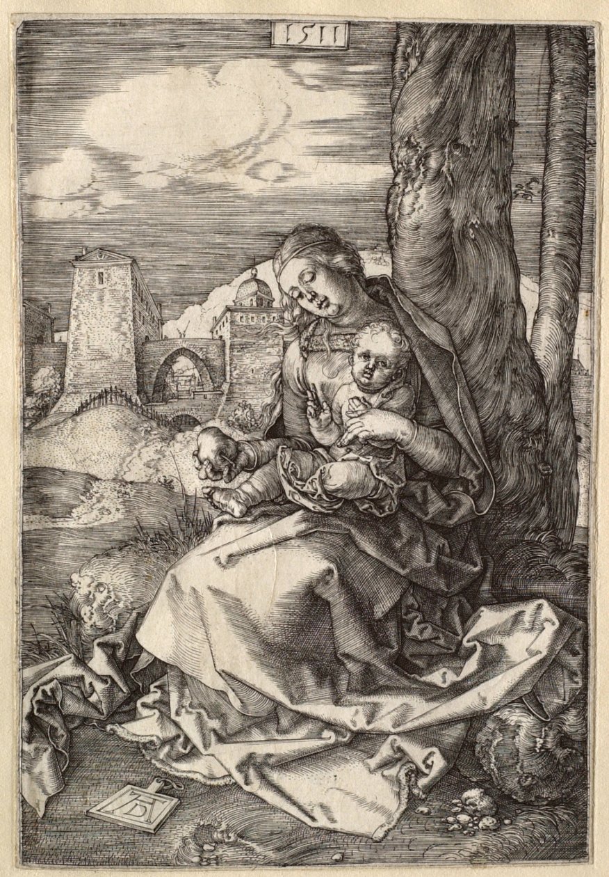 A Virgem e o Menino com a pera de Albrecht Dürer