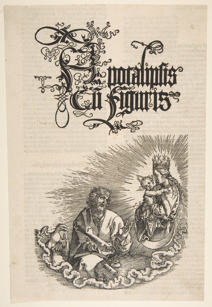 A Virgem e São João, do Apocalipse, 1511. de Albrecht Dürer