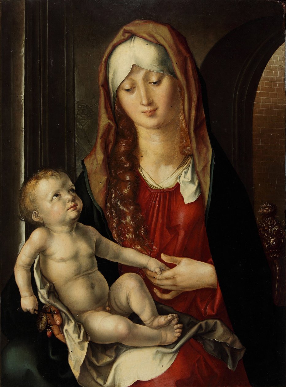 A Virgem e a criança Madonna del Patrocinio, 1495. de Albrecht Dürer
