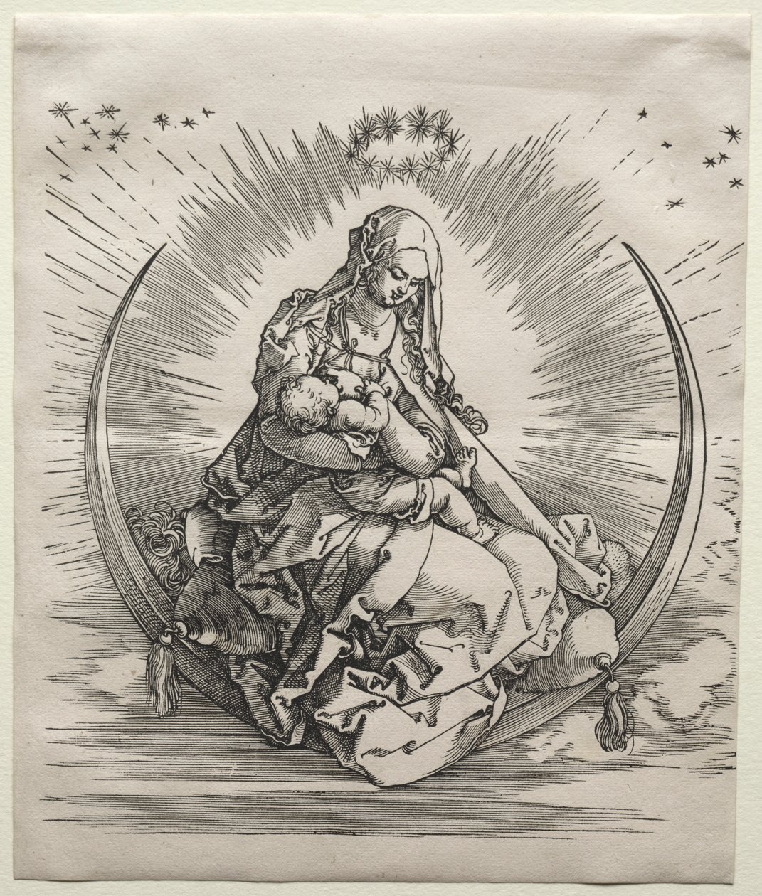 A Virgem em um crescente, c. 1510-1511. de Albrecht Dürer