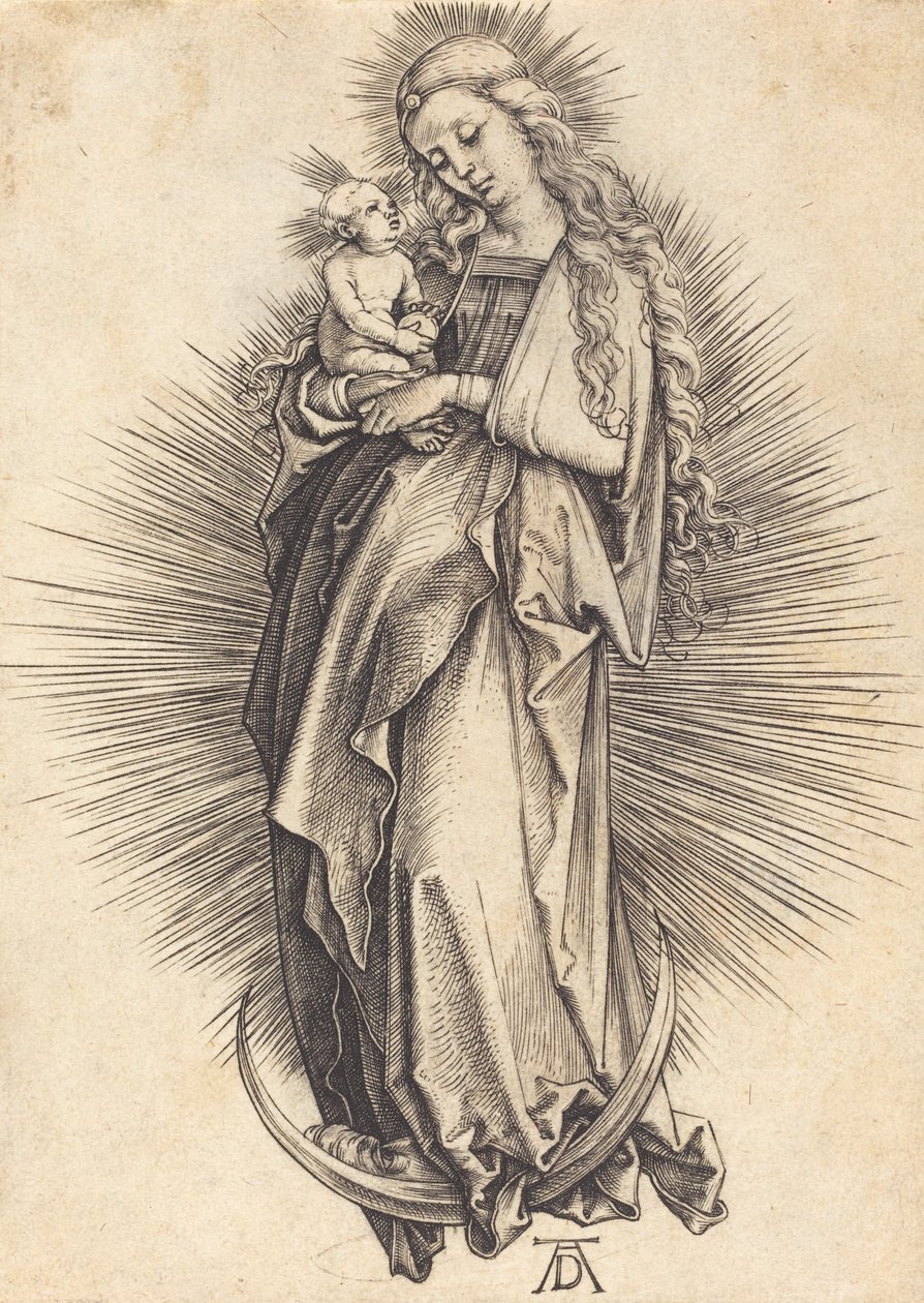 A Virgem no Crescente, c. 14981499. de Albrecht Dürer