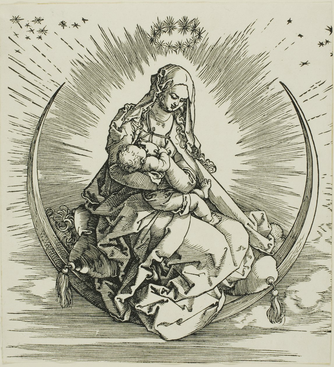 A Virgem no Crescente, de A Vida da Virgem de Albrecht Dürer