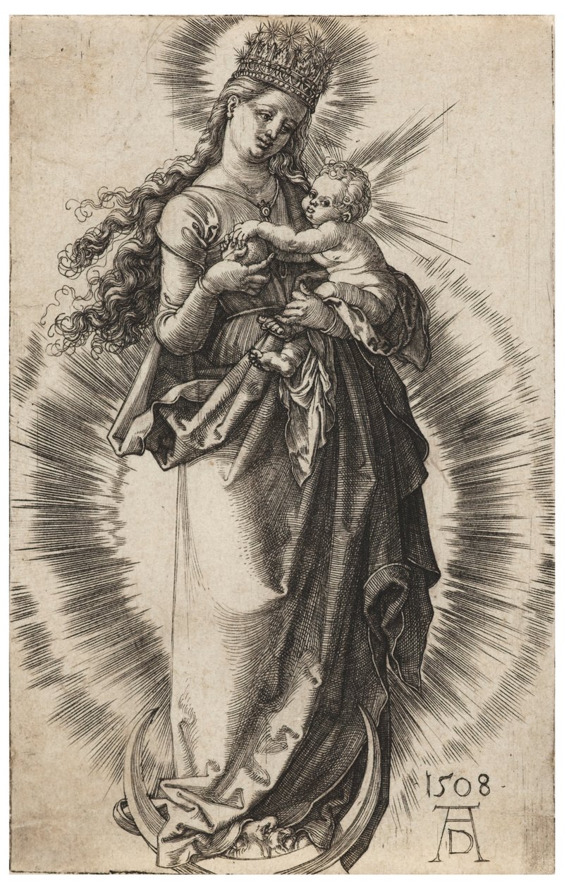 A Virgem com a Coroa Estrelada de Albrecht Dürer
