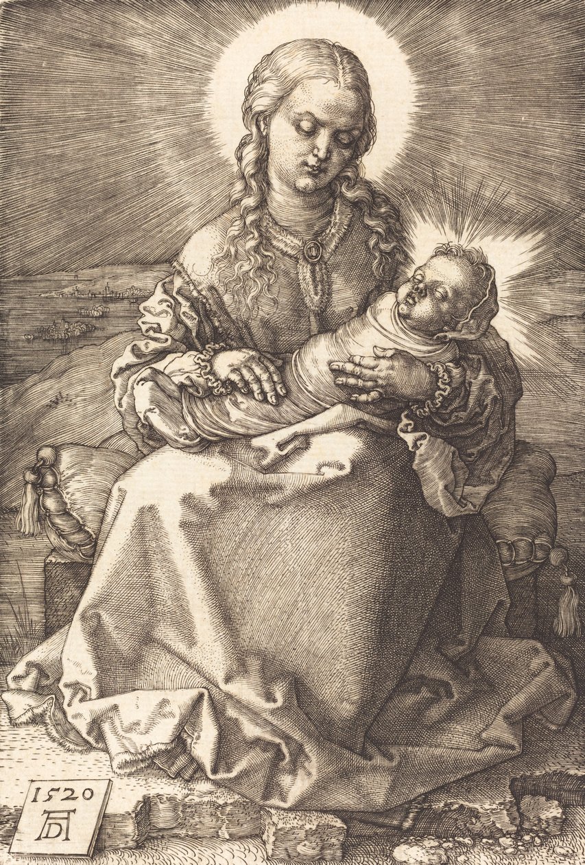 A Virgem com o Menino Enfaixado, 1520. de Albrecht Dürer
