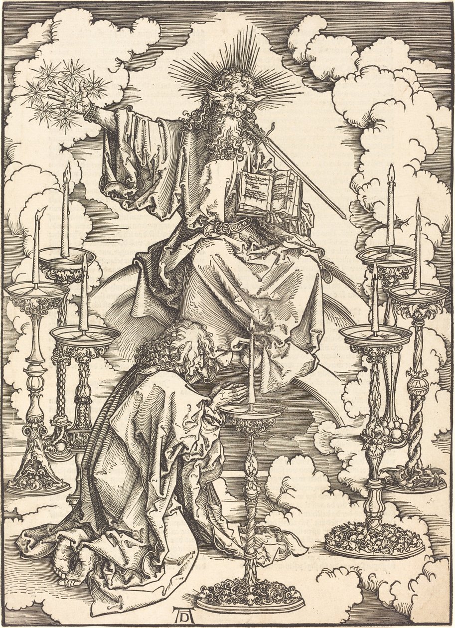 A visão dos sete castiçais de Albrecht Dürer