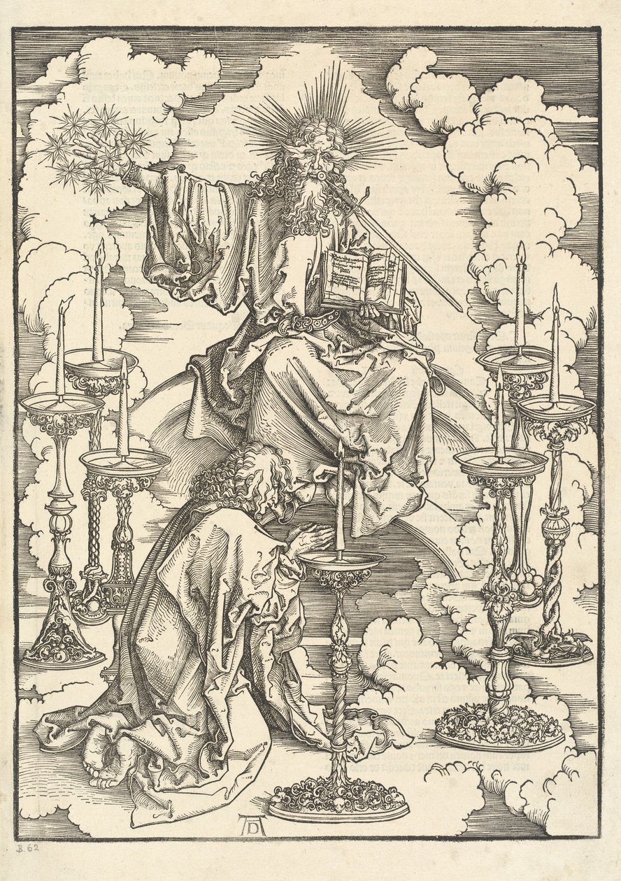 A visão dos sete castiçais de Albrecht Dürer