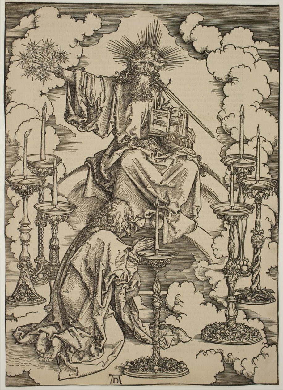 A visão dos sete castiçais de Albrecht Dürer
