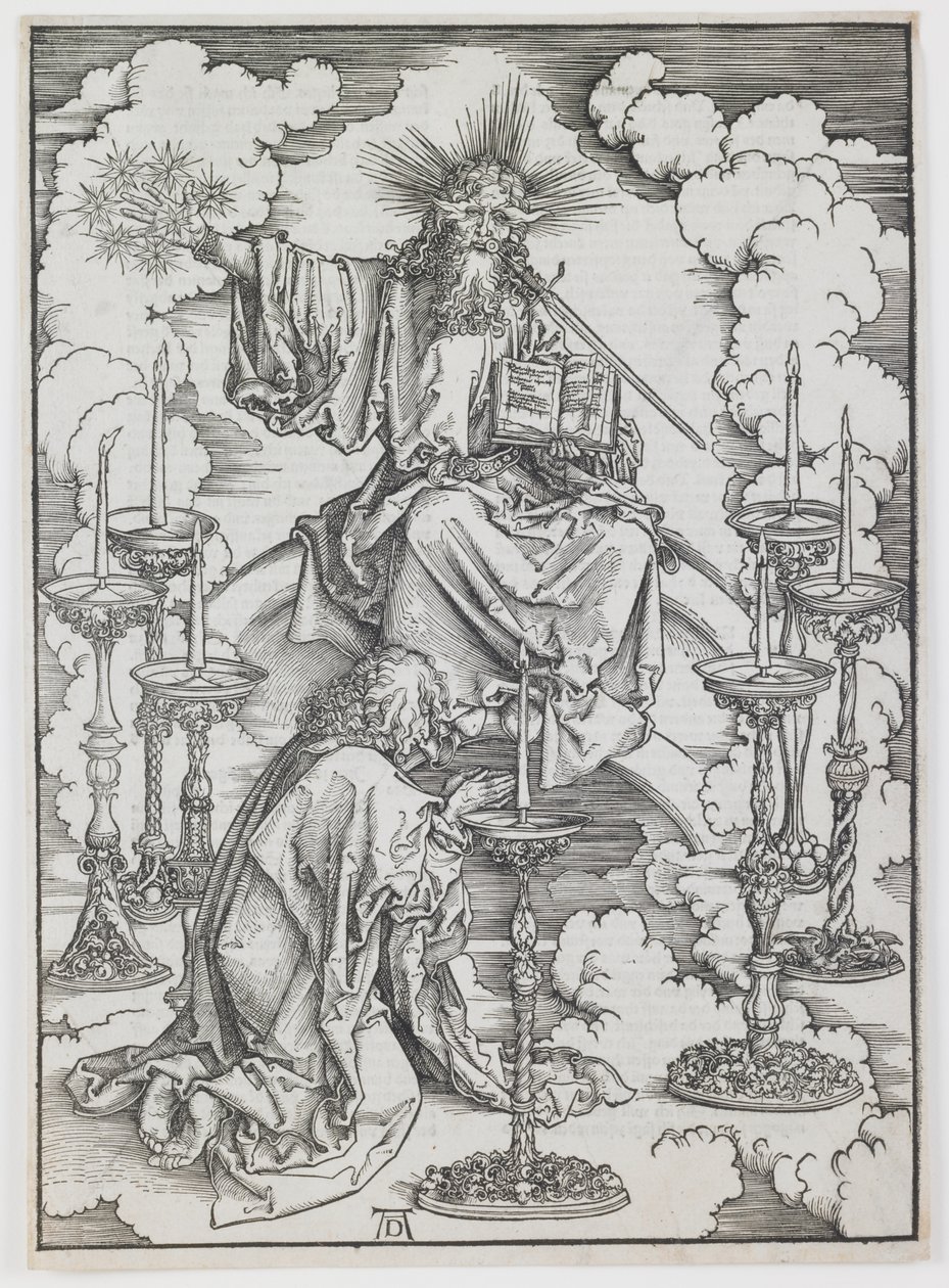 A Visão dos Sete Castiçais, da série “O Apocalipse” de Albrecht Dürer