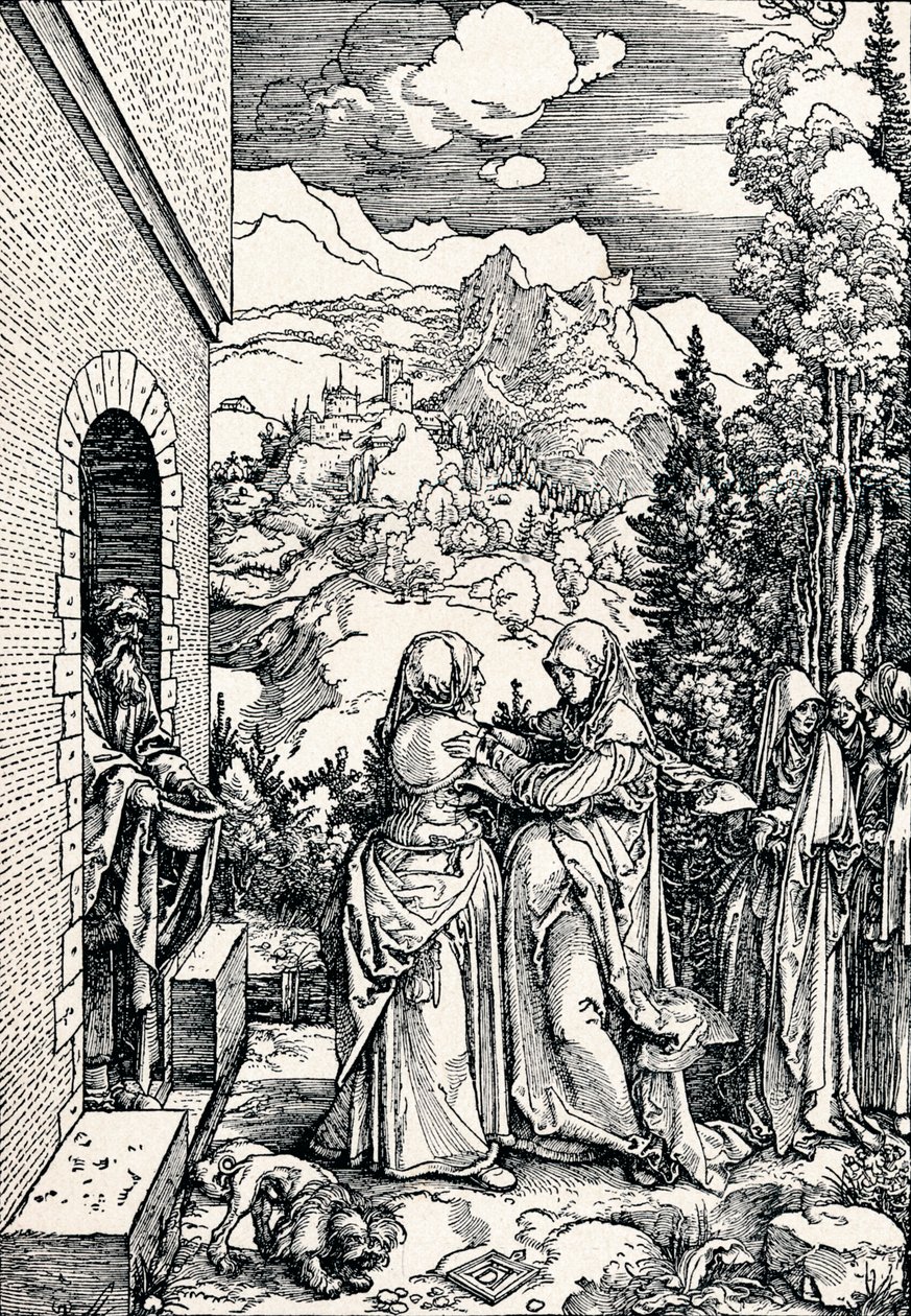 A Visitação, 1506 1906 de Albrecht Dürer