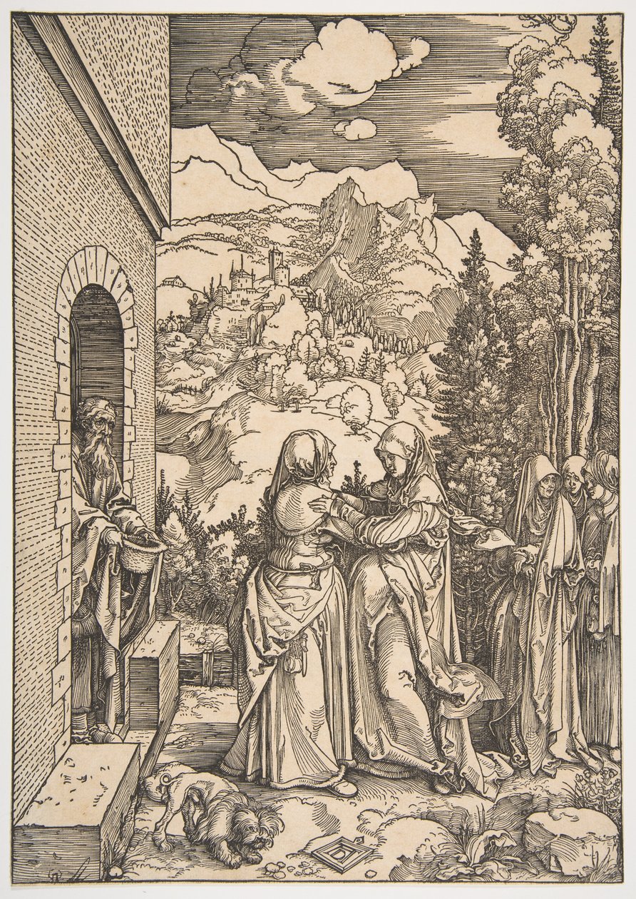A Visitação, de «A Vida da Virgem» de Albrecht Dürer