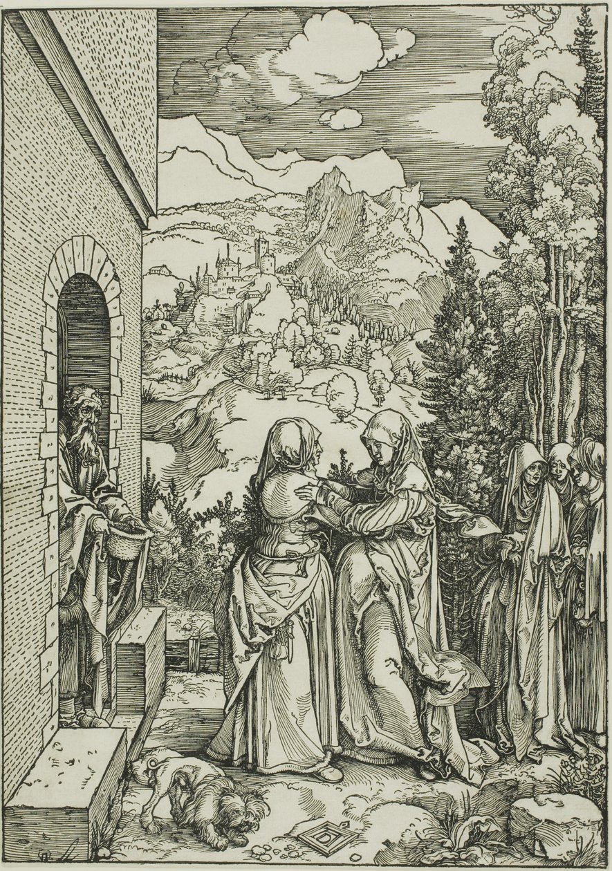 A Visitação, de A Vida da Virgem de Albrecht Dürer