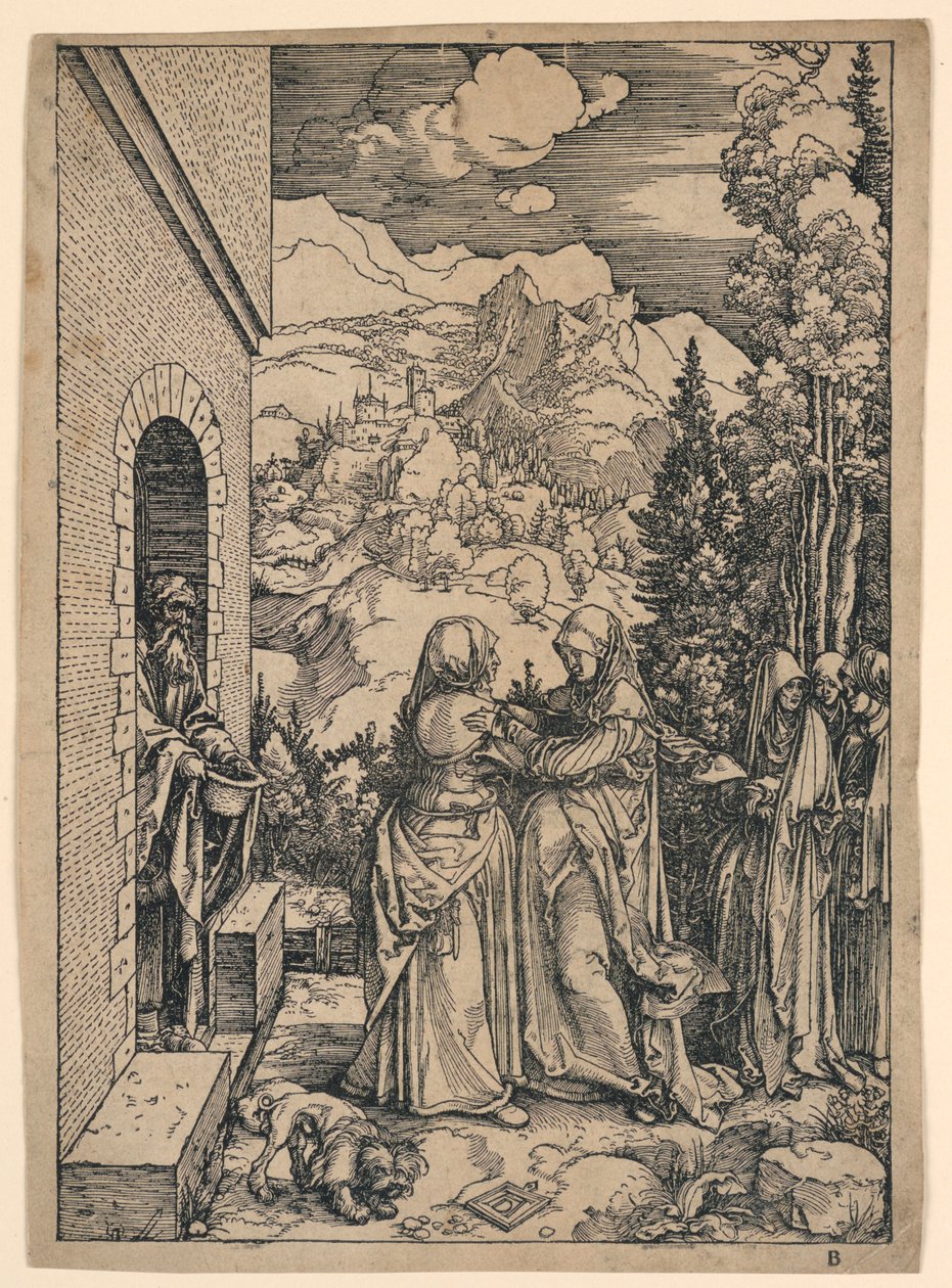 A Visitação, de "A Vida da Virgem" de Albrecht Dürer