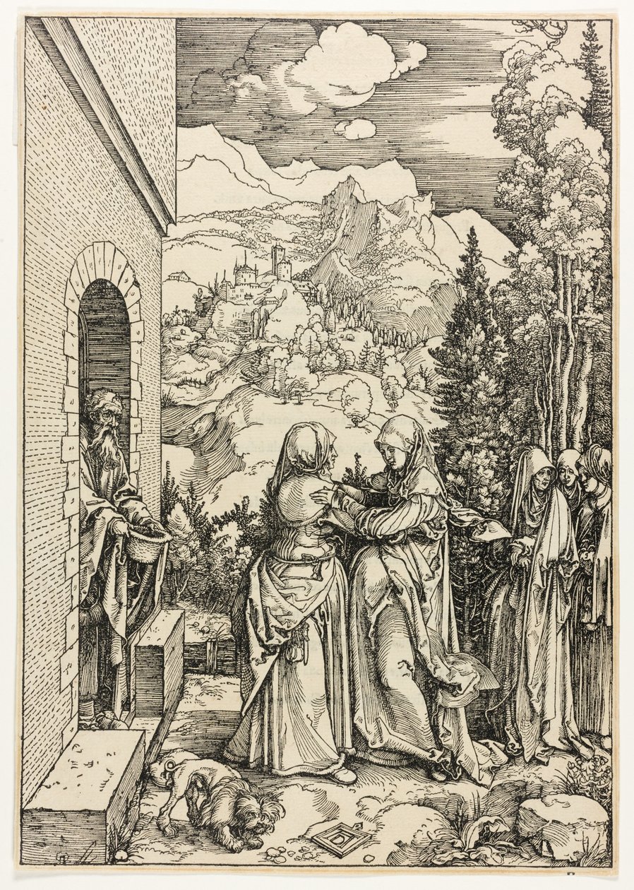 A Visitação, de A Vida da Virgem de Albrecht Dürer