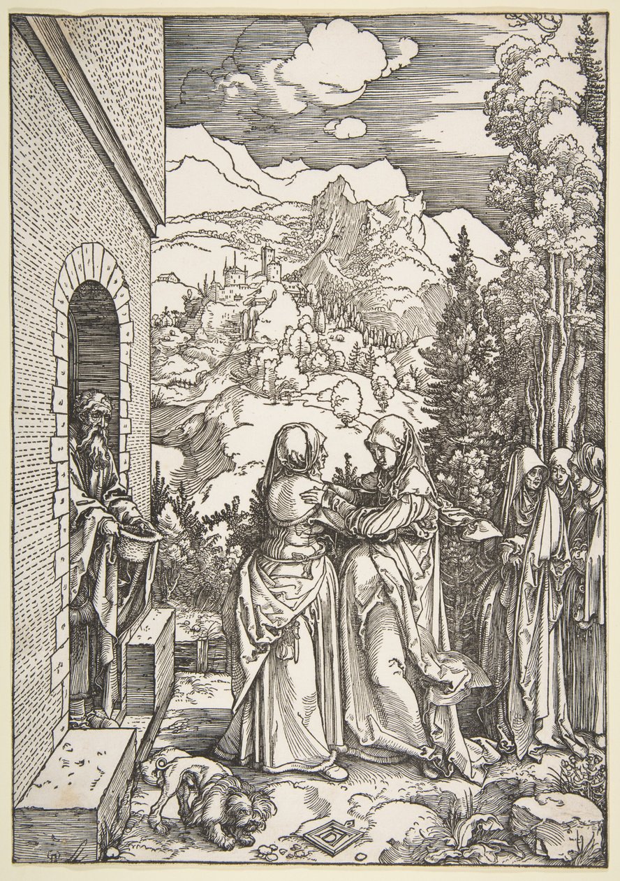 A Visitação, de «A Vida da Virgem» de Albrecht Dürer