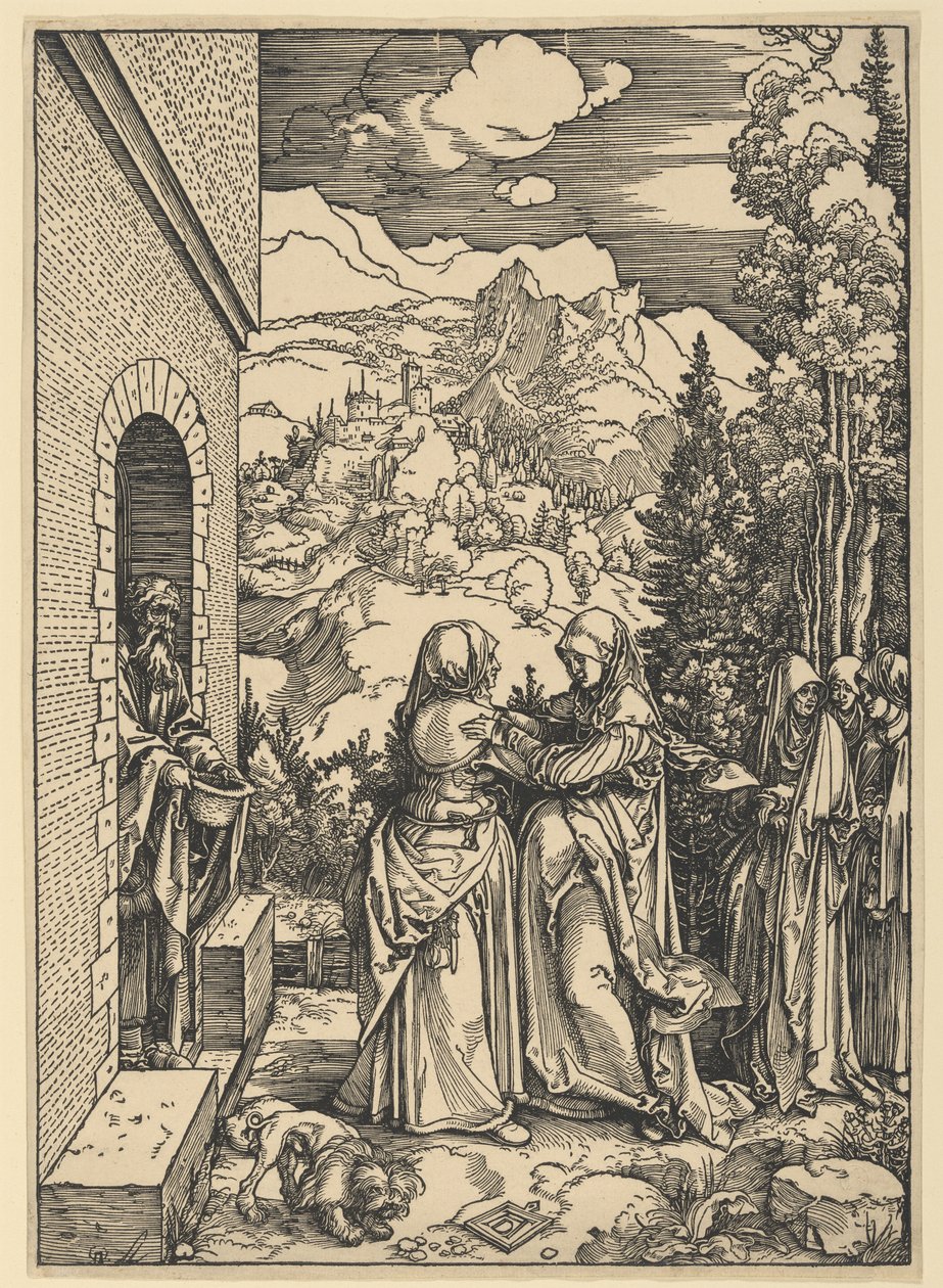 A Visitação, de A Vida da Virgem de Albrecht Dürer