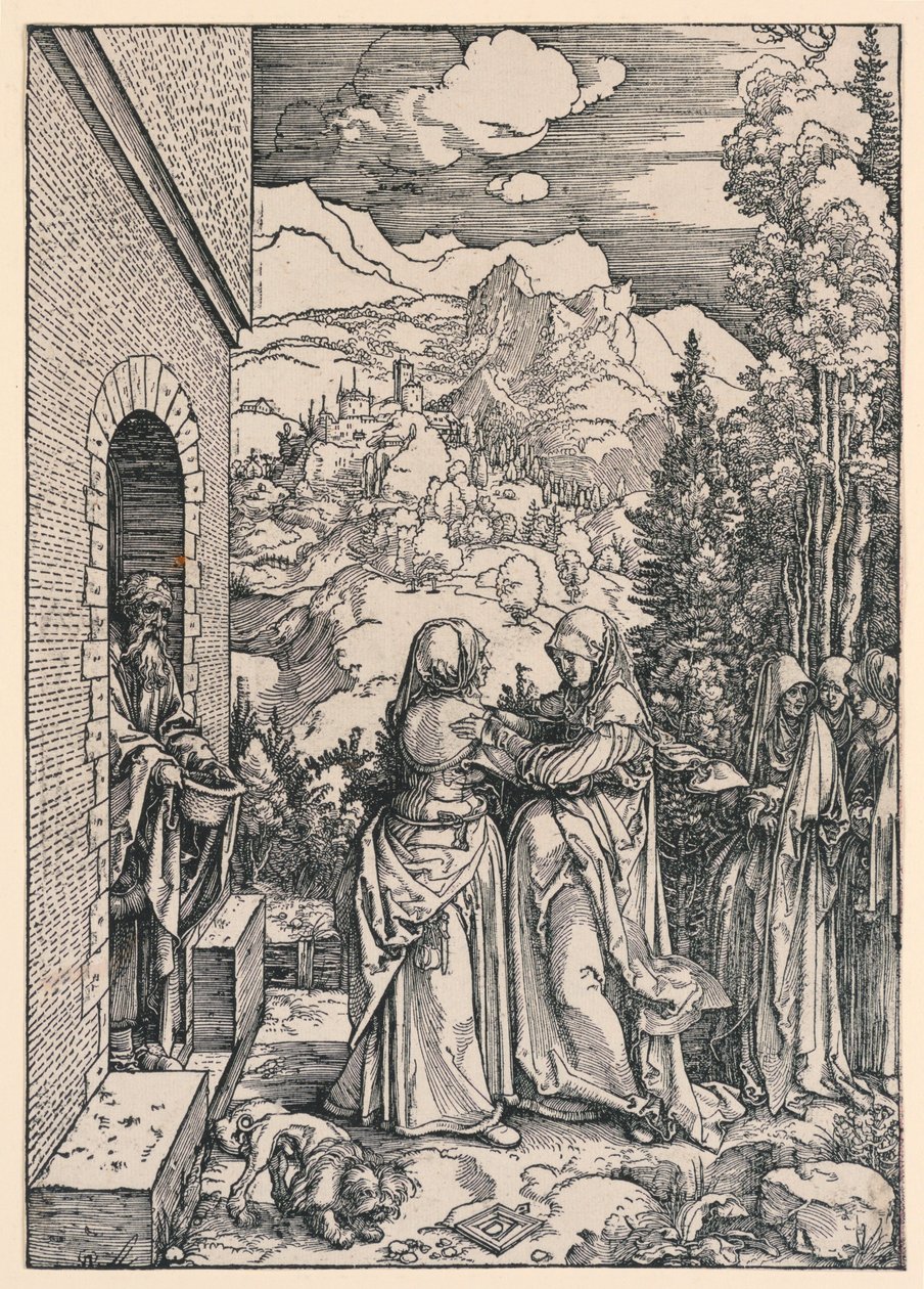 A Visitação, da série Vida da Virgem de Albrecht Dürer