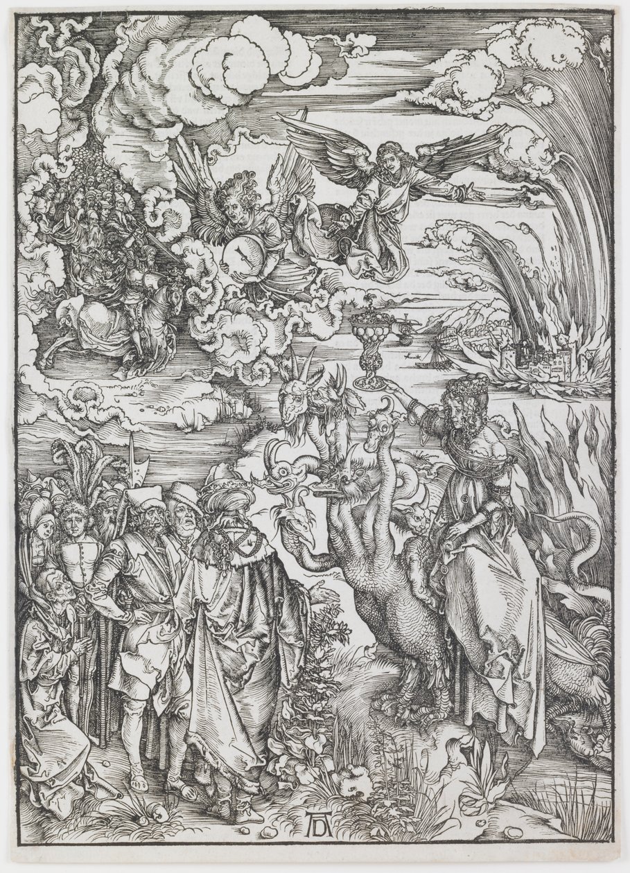 A Puta da Babilónia, da série "O Apocalipse". de Albrecht Dürer